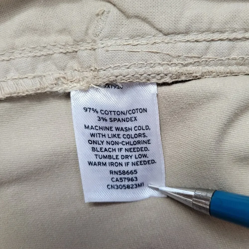 Cason Khaki Cuffed Pants from Nordstrom size 12